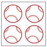 Incentive Stickers - Baseball (Pack of 1728) - Creative Shapes Etc.