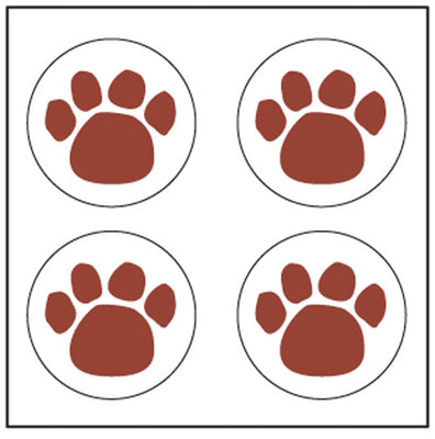 Incentive Stickers - Paw Print - Creative Shapes Etc.