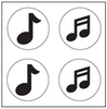 Incentive Stickers - Music Note (Pack of 1728) - Creative Shapes Etc.