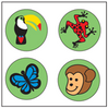 Incentive Stickers - Rainforest (Pack of 1728) - Creative Shapes Etc.