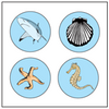 Incentive Stickers - Ocean (Pack of 1728) - Creative Shapes Etc.