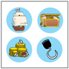 Incentive Stickers - Pirate (Pack of 1728) - Creative Shapes Etc.