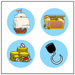 Incentive Stickers - Pirate (Pack of 1728) - Creative Shapes Etc.