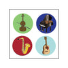 Incentive Stickers - Musical Instruments - Creative Shapes Etc.