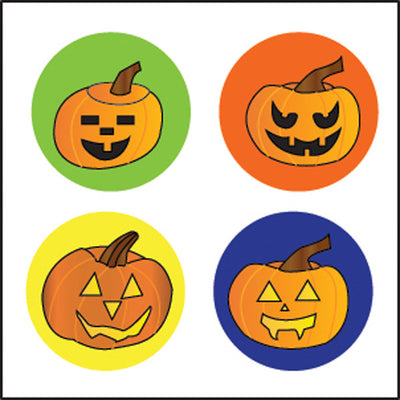 Incentive Stickers - Carved Pumpkins (Pack of 1728) - Creative Shapes Etc.