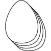 Small Single Color Cut-Out - Egg