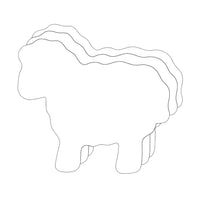 Sheep Foam Single Color Creative Cut-Outs- 3” - Creative Shapes Etc.
