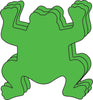 Small Single Color Cut-Out - Frog - Creative Shapes Etc.