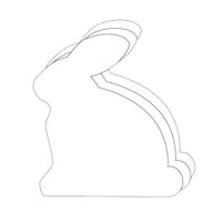 Small Single Color Cut-Out - Rabbit - Creative Shapes Etc.