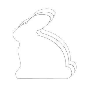 Small Single Color Cut-Out - Rabbit - Creative Shapes Etc.