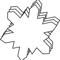 Magnets - Large Single Color Snowflake - Creative Shapes Etc.
