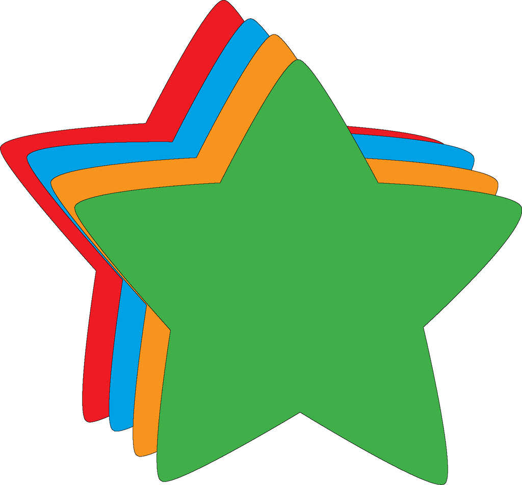 Die-Cut Magnetic - Large Assorted Color Star