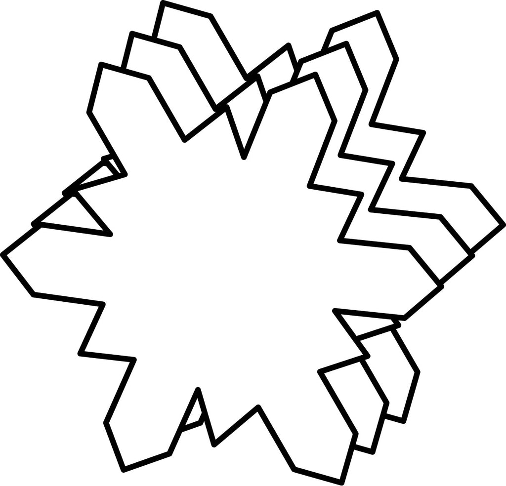 Small Single Color Cut-Out - Snowflake
