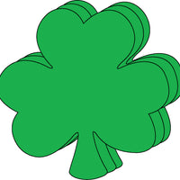 Die-Cut Magnetic - Small Single Color Shamrock - Creative Shapes Etc.
