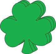 Die-Cut Magnetic - Small Single Color Shamrock