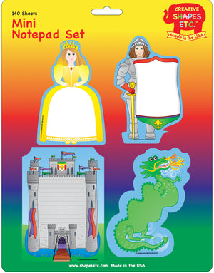 Mini Notepad Set - Medieval - Creative Shapes Etc.