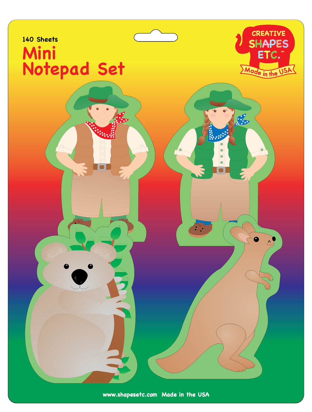 Mini Notepad Set - Australian Outback - Creative Shapes Etc.