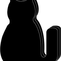 Die-Cut Magnetic - Super Single Color Halloween Black Cat - Creative Shapes Etc.