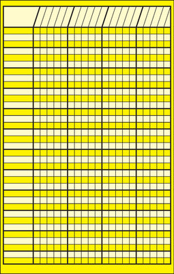 Small Incentive Chart - Yellow - Creative Shapes Etc.