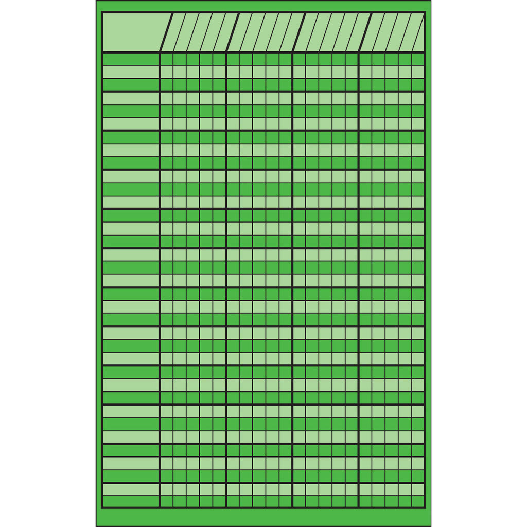 SHAPES ETC. Small Incentive Chart - Green
