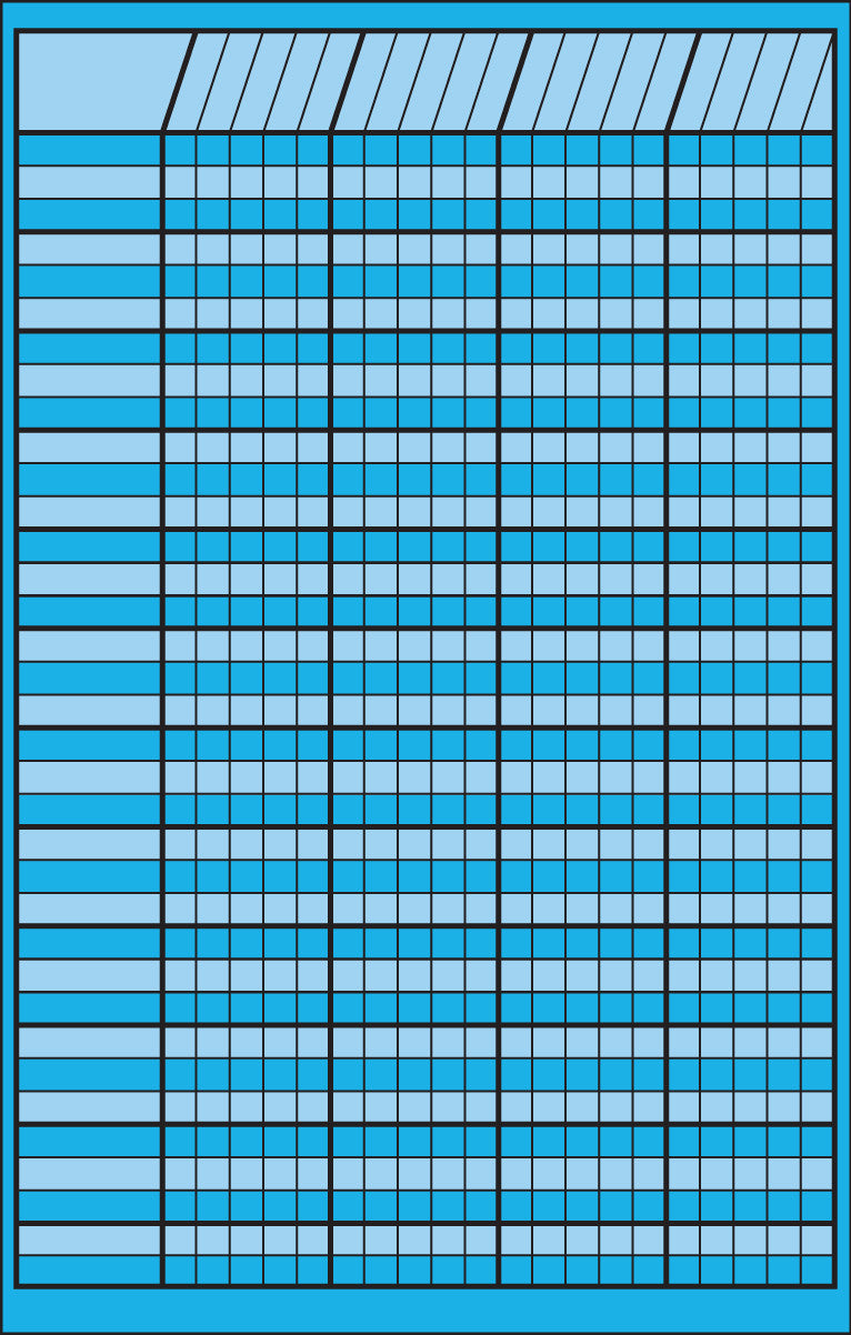 Small Incentive Chart - Blue - Creative Shapes Etc.