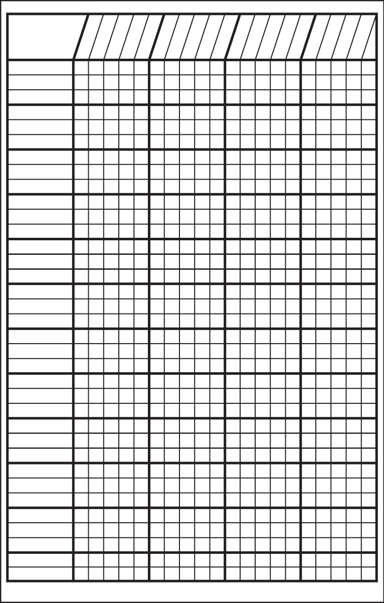 SHAPES ETC. Small Incentive Chart - White