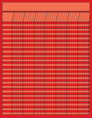 Vertical Chart - Red - Creative Shapes Etc.