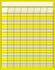 Laminated Incentive Chart - Vertical Yellow - Creative Shapes Etc.