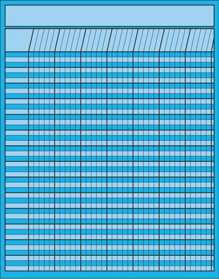Laminated Incentive Chart - Vertical Blue
