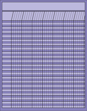 Vertical Chart - Lavender - Creative Shapes Etc.