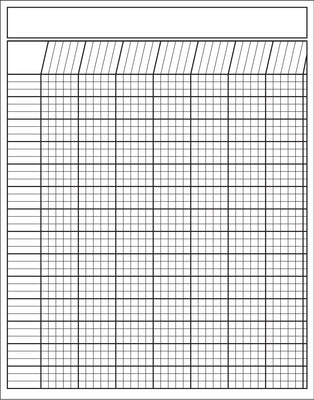 Laminated Incentive Chart - Vertical White
