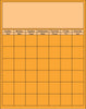 Vertical Calendar - Orange - Creative Shapes Etc.