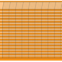 Horizontal Chart - Orange - Creative Shapes Etc.