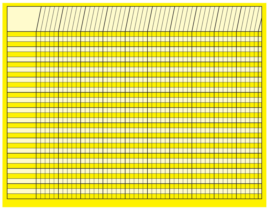 Horizontal Chart - Yellow - Creative Shapes Etc.