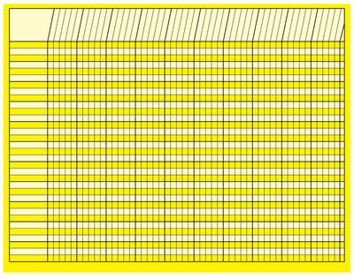 Horizontal Chart - Yellow - Creative Shapes Etc.