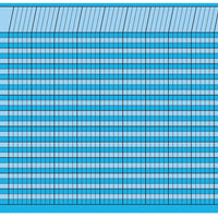 Horizontal Chart - Blue - Creative Shapes Etc.