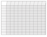 Horizontal Chart -  White - Creative Shapes Etc.