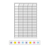4 Piece Classroom Incentive Chart and Sticker Set - Small White - Creative Shapes Etc.