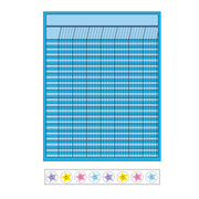 4 Piece Classroom Incentive Chart and Sticker Set - Vertical Blue