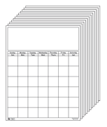 Vertical Calendar - Set of White - Creative Shapes Etc.
