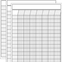 Laminated Incentive Chart - Vertical White Set of 3 - Creative Shapes Etc.