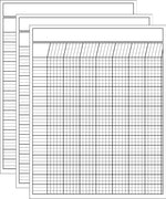 Laminated Incentive Chart - Vertical White Set of 3 - Creative Shapes Etc.