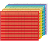 Horizontal Chart -  Set of 7 - Creative Shapes Etc.