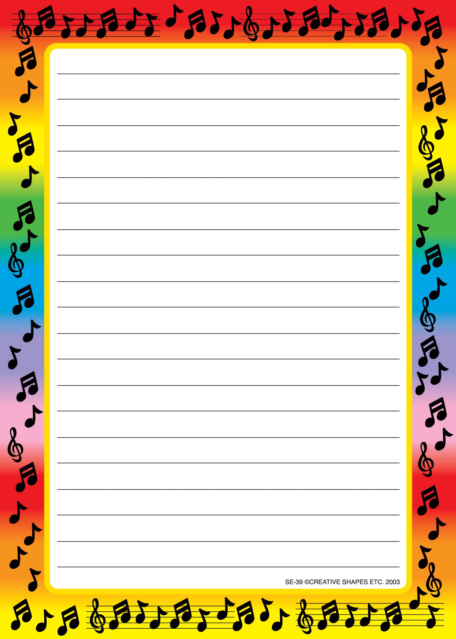 Printable Lined Paper With Border