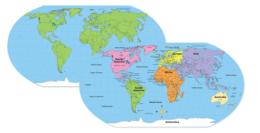 Free Blank World Map - GIS Geography