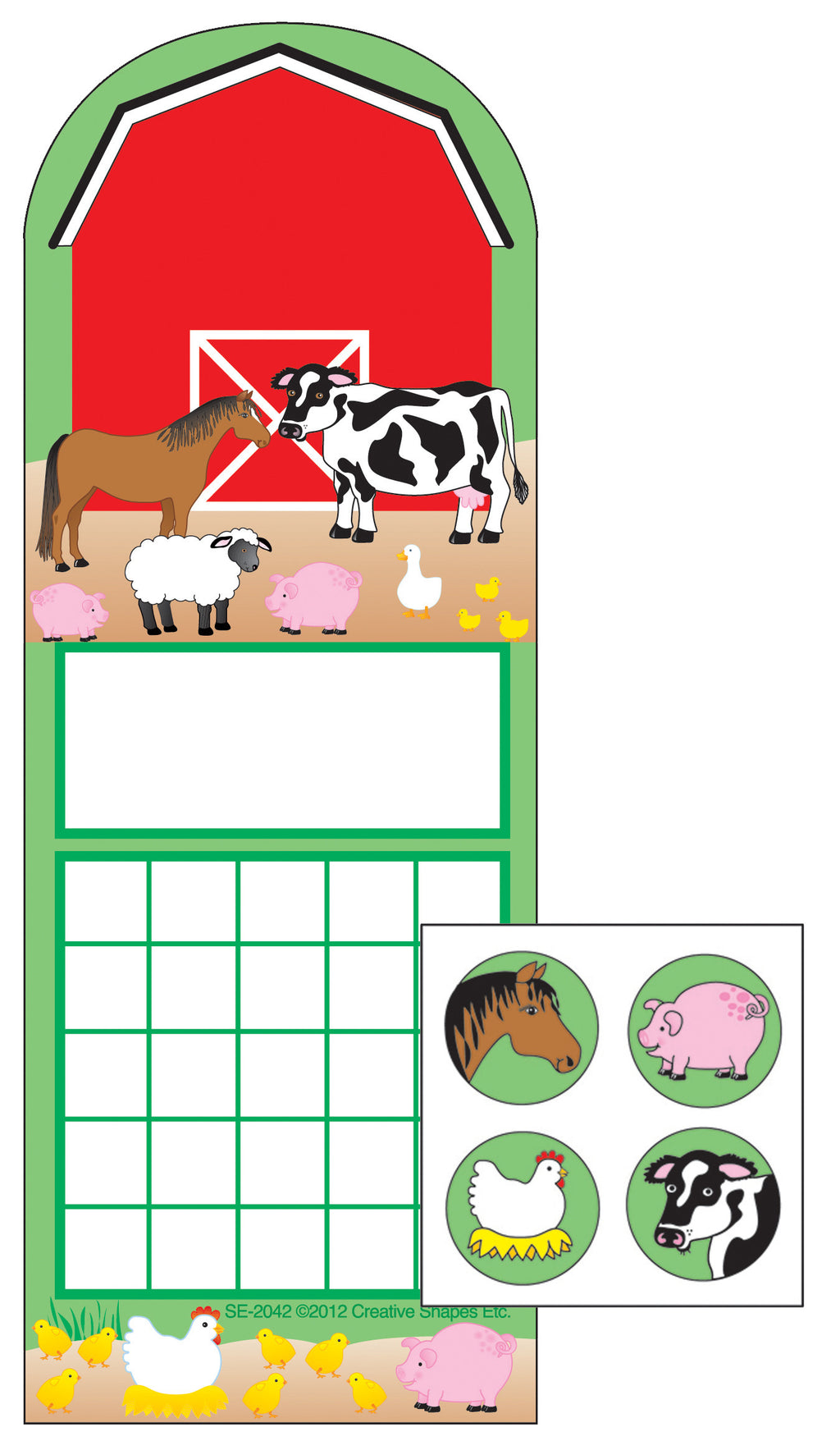 Incentive Sticker Set - Farm - Creative Shapes Etc.