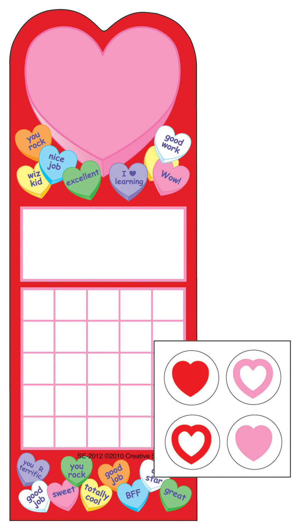 Incentive Sticker Set - Heart - Creative Shapes Etc.