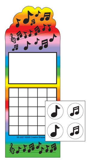 Incentive Sticker Set - Music - Creative Shapes Etc.
