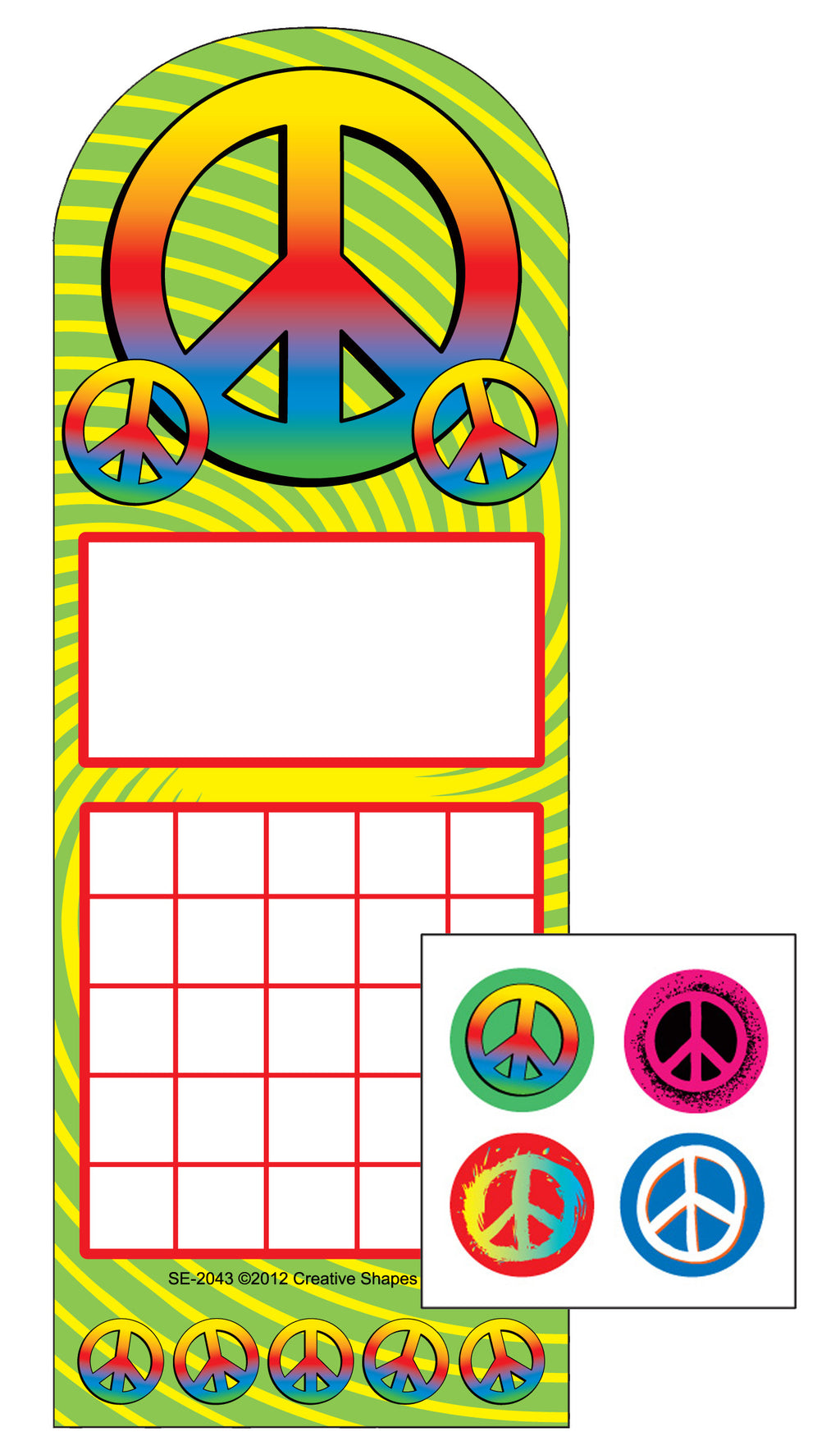 Incentive Sticker Set - Peace - Creative Shapes Etc.