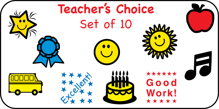 Incentive Stamp Set - Teacher's Choice - Creative Shapes Etc.